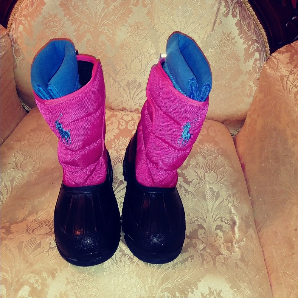 Pink polo boots firm price